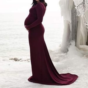 Krysten Maternity Gown Burgundy